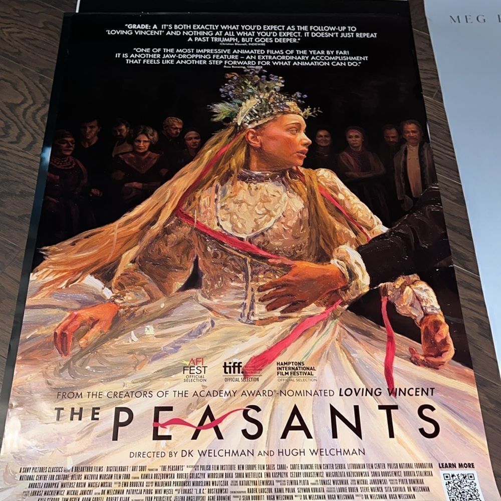 The Peasants promo promotional 27x 39 Movie Poster theatre Poland Polish film